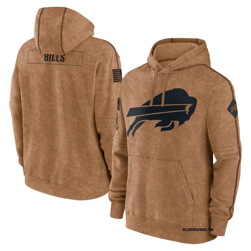 Brown Men's Buffalo Bills 2023 Salute to Service Club Pullover Hoodie -  Bills Store