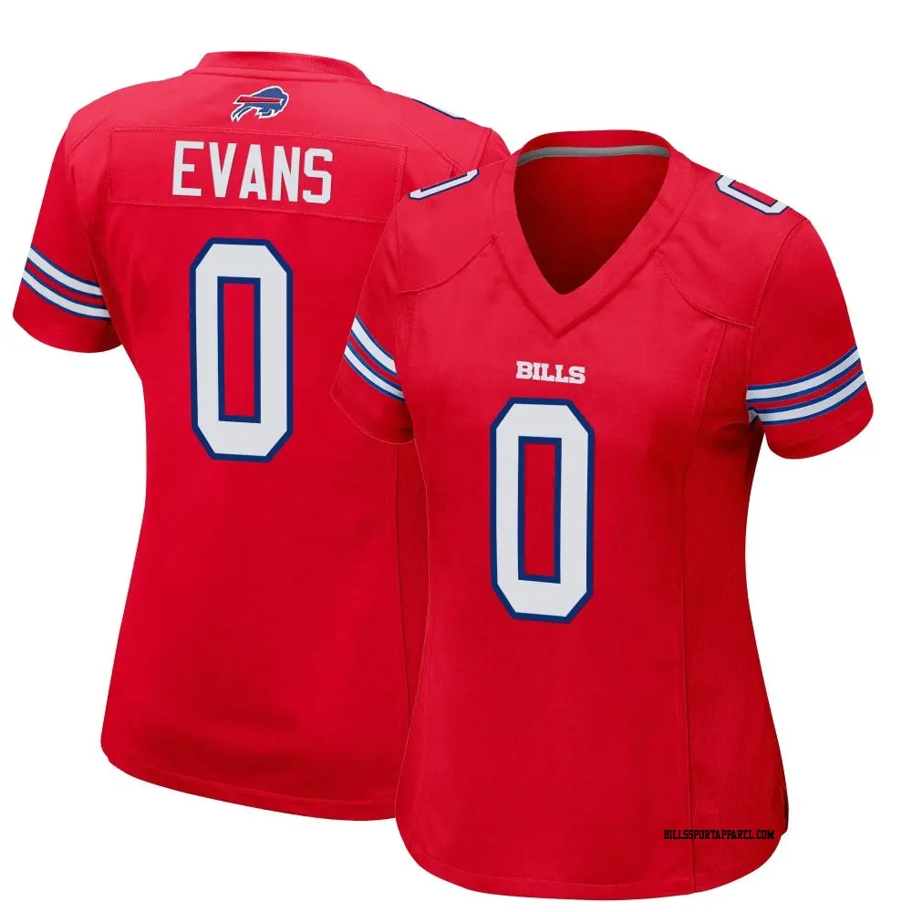 Game Red Women's Darrynton Evans Buffalo Bills Alternate Jersey