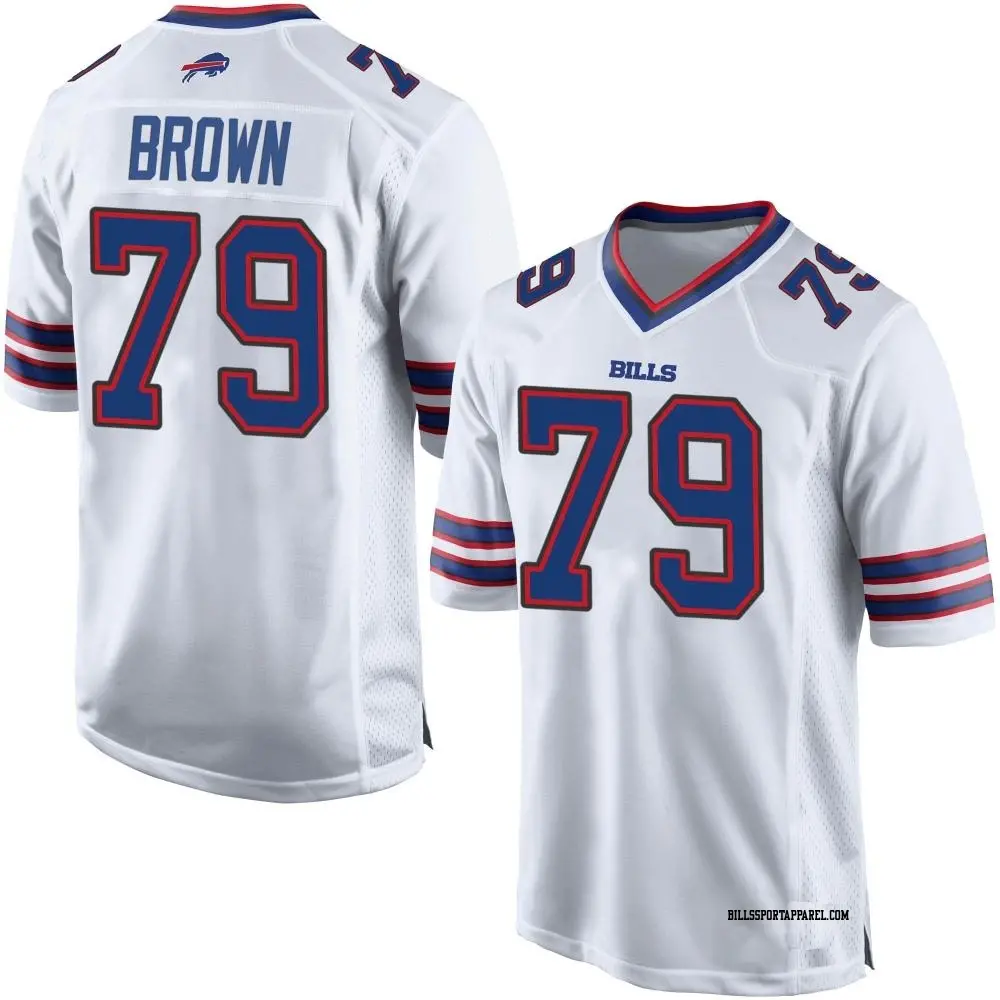 Game White Men's Spencer Brown Buffalo Bills Jersey