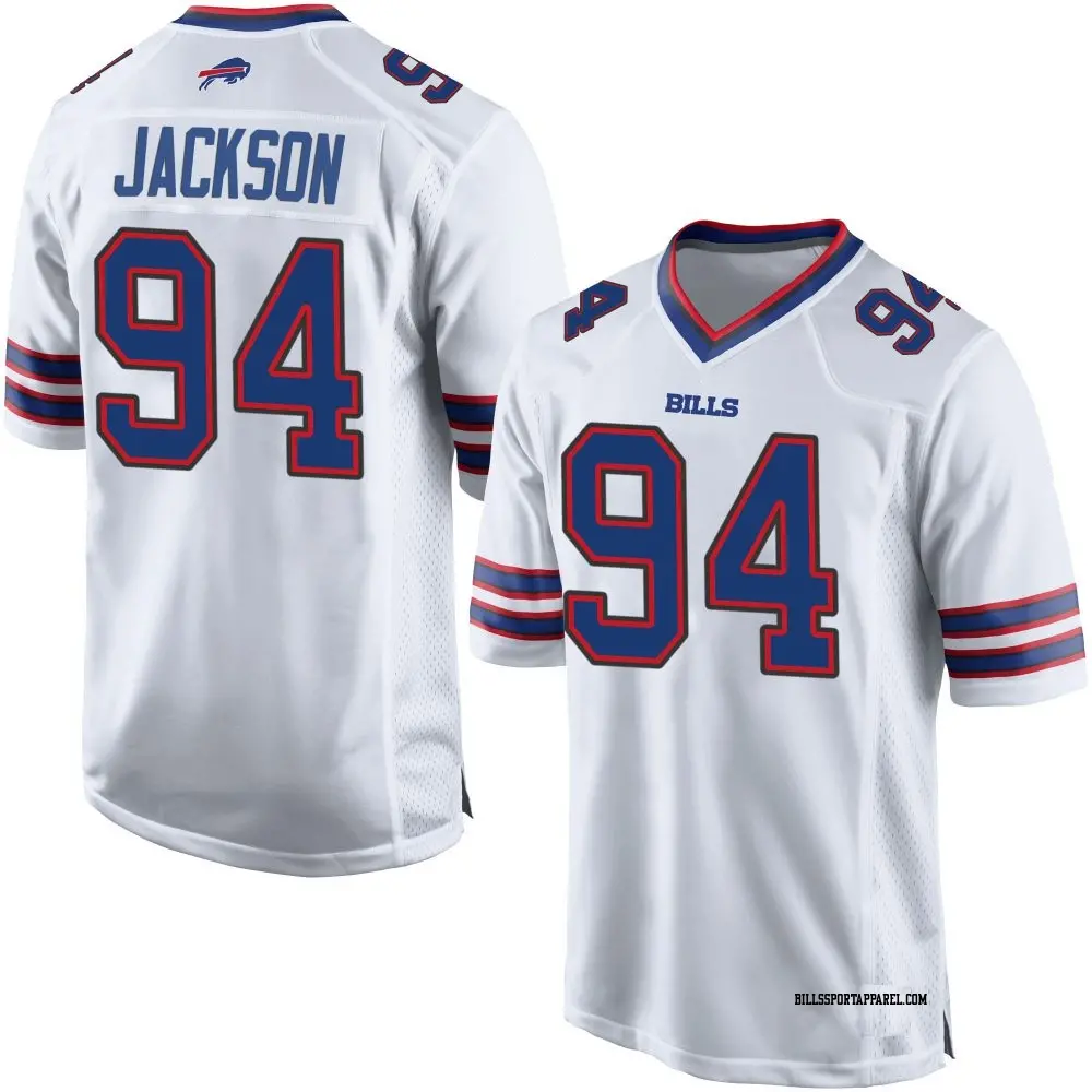 Game White Youth Landon Jackson Buffalo Bills Jersey - Bills