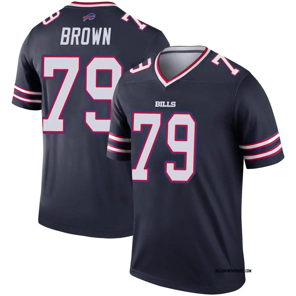 Legend Navy Men's Spencer Brown Buffalo Bills Inverted Jersey