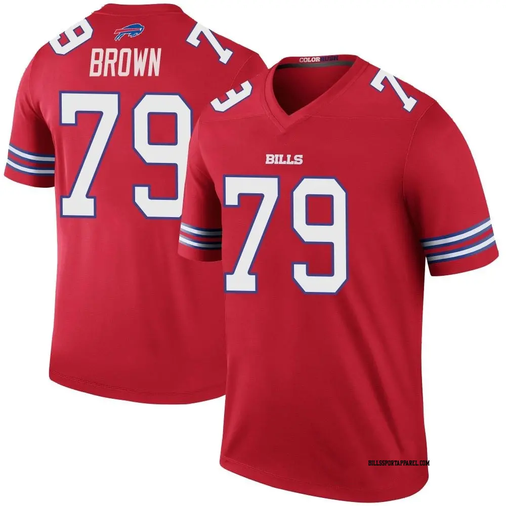 Legend Red Men's Spencer Brown Buffalo Bills Color Rush Jersey