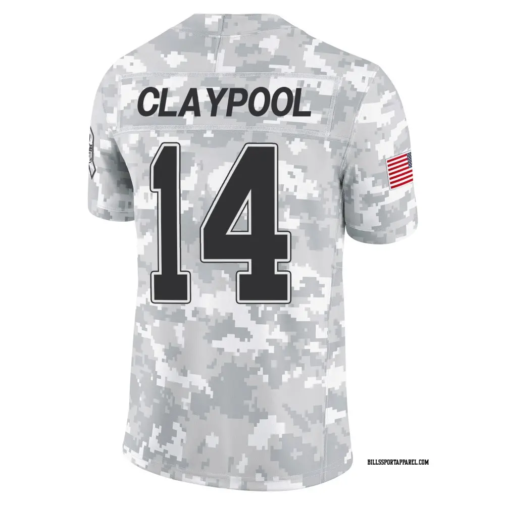 Limited Arctic Camo Men's Chase Claypool Buffalo Bills 2024 Salute to Service  Jersey - Bills Store