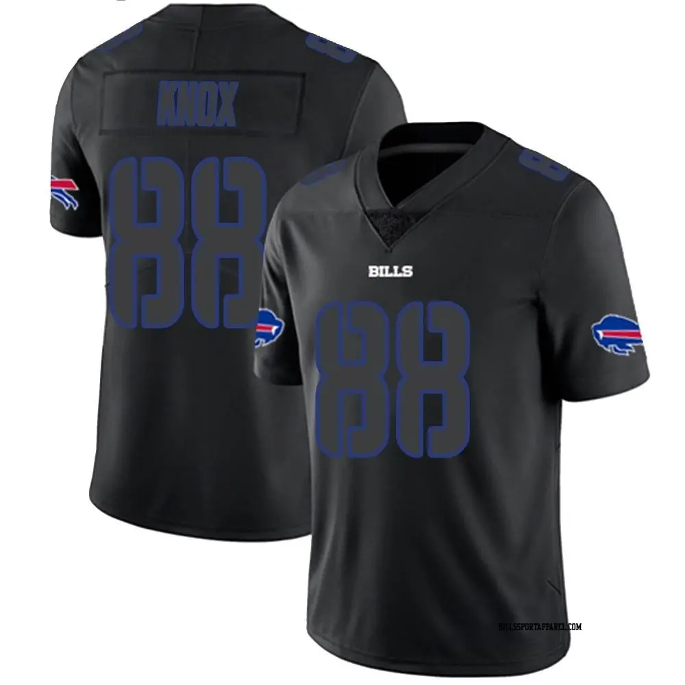 Limited Black Impact Men's Dawson Knox Buffalo Bills Jersey