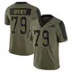 Limited Olive Men's Spencer Brown Buffalo Bills 2021 Salute To Service Jersey