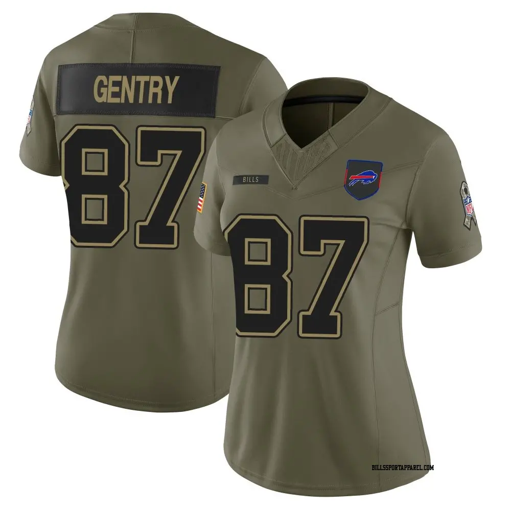 Limited Olive Women's Tanner Gentry Buffalo Bills 2025 Salute to Service Jersey