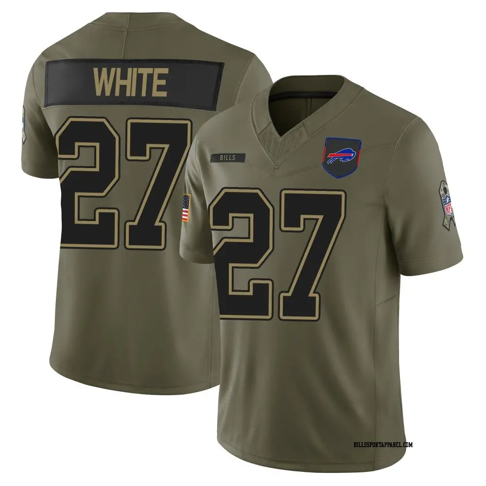 Limited Olive Youth Tre'Davious White Buffalo Bills 2025 Salute to Service Jersey