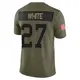 Limited Olive Youth Tre'Davious White Buffalo Bills 2025 Salute to Service Jersey