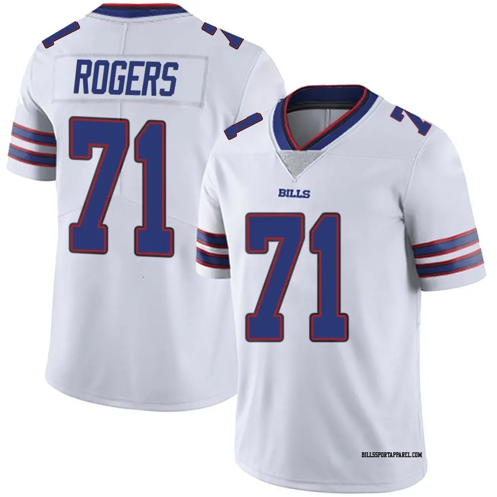 Limited White Youth Casey Rogers Buffalo Bills Color Rush Vapor Untouchable Jersey