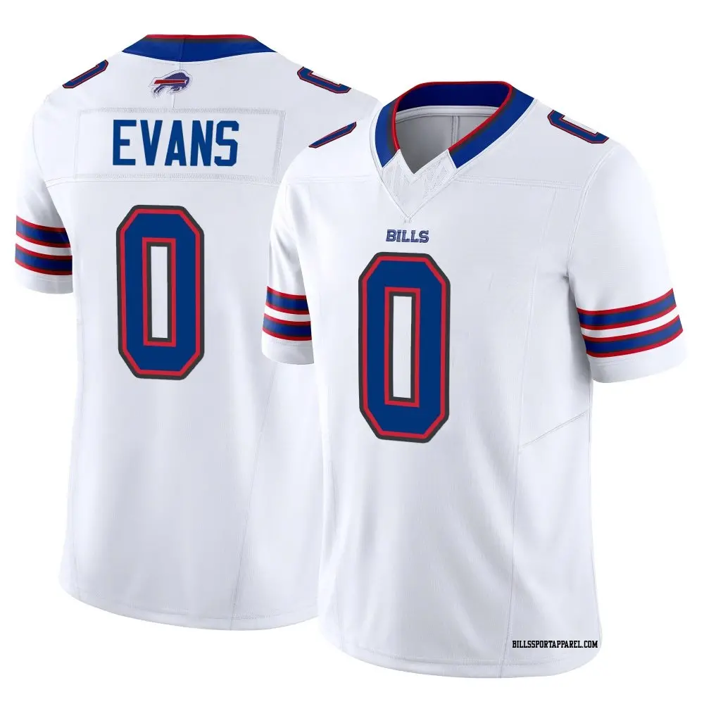 Limited White Youth Darrynton Evans Buffalo Bills Vapor F.U.S.E. Jersey