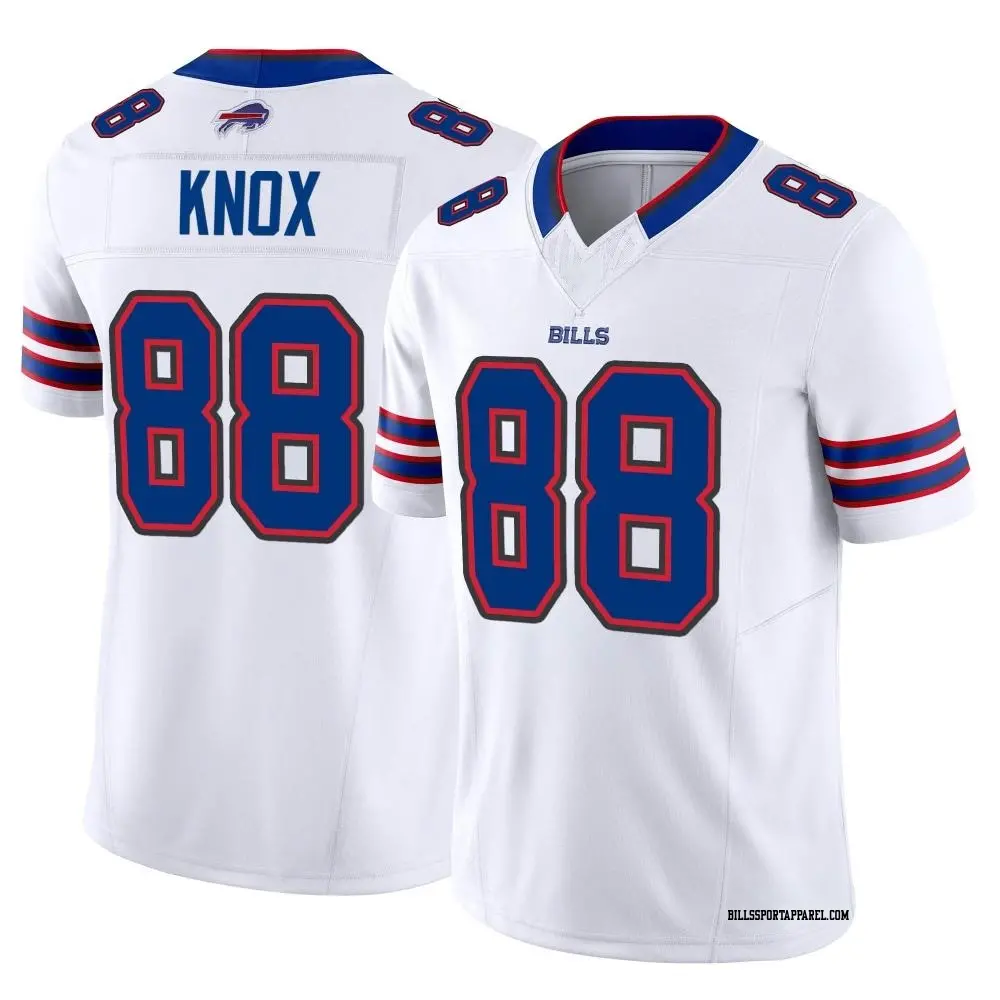 Limited White Youth Dawson Knox Buffalo Bills Vapor F.U.S.E. Jersey