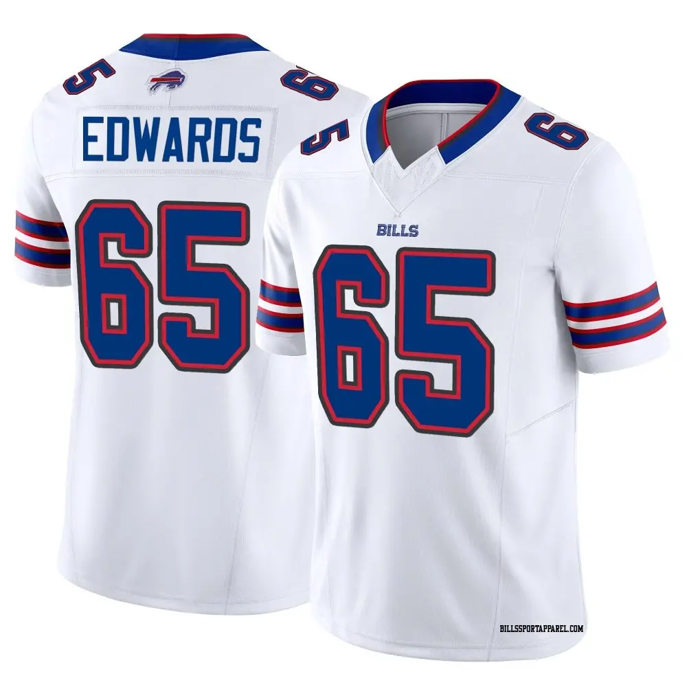 Limited White Youth Mike Edwards Buffalo Bills Vapor F.U.S.E. Jersey